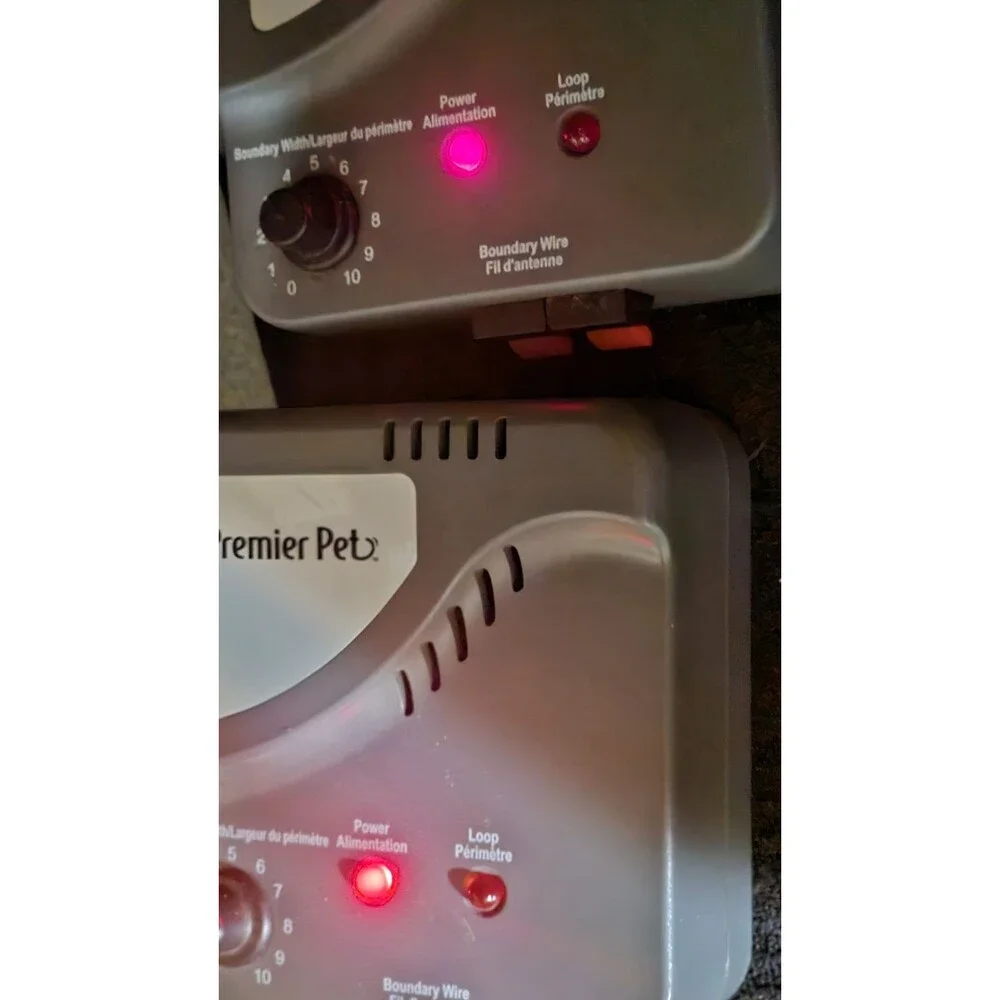 2 Premier Pet In Ground Dogs Fence Transmitter System Collar Outdoor Yard RFA852